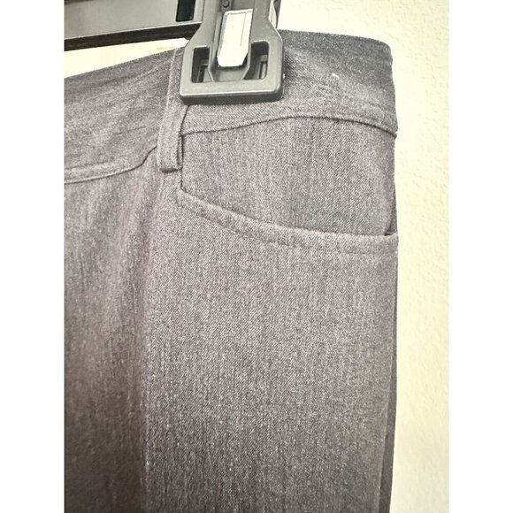 Saks Fifth Avenue Womens Straight Leg Dress Pants 6 Dark Gray Pockets Officewear - Picture 5 of 6